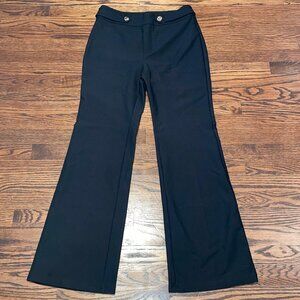 MOTF Wide Leg Front Seam Black Dress Pants Womens Size Zipper Size L New w Tags